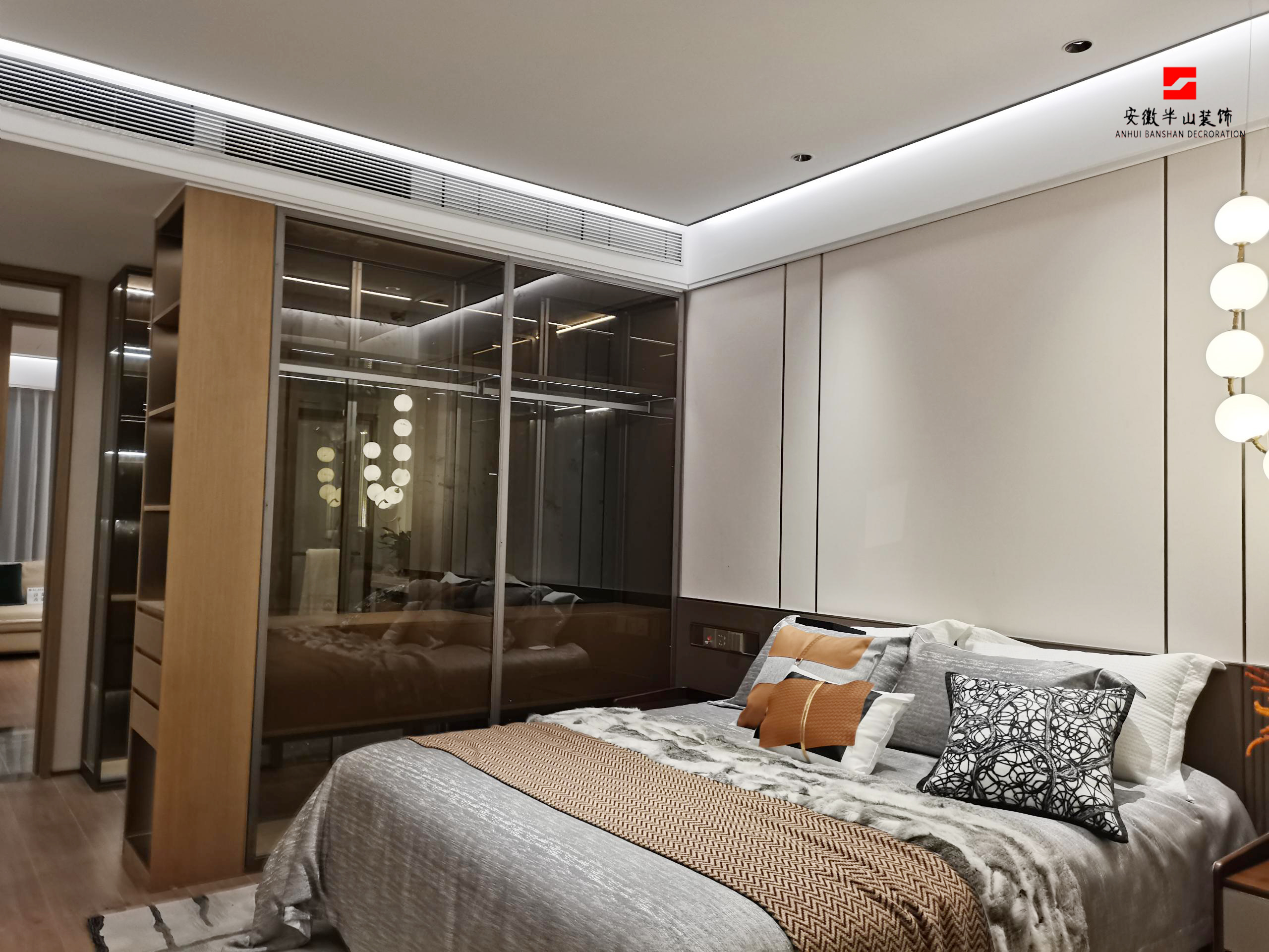 淮北.華松蘭墅香汐B戶型輕奢風(fēng)樣板間裝飾工程(圖9) 主臥2.jpg