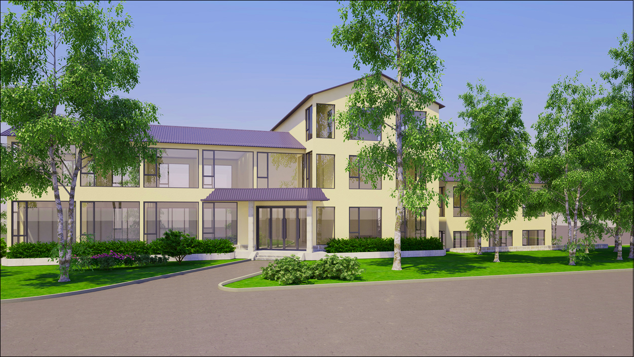 巢湖厵村1980平方特色民宿服務中心裝修設計(圖2)