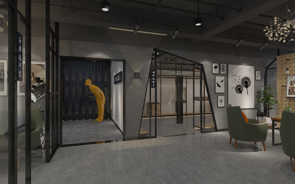 合肥婚紗攝影工作室300平方工業(yè)風(fēng)展廳空間裝修設(shè)計(jì)(圖1) 合肥婚紗攝影工作室300平方工業(yè)風(fēng)展廳空間裝修設(shè)計(jì)(圖1)