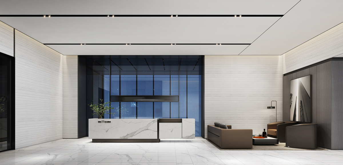 安徽永昌新材料3400平極簡風辦公樓裝修(圖1) 安徽永昌新材料3400平極簡風辦公樓裝修(圖1)