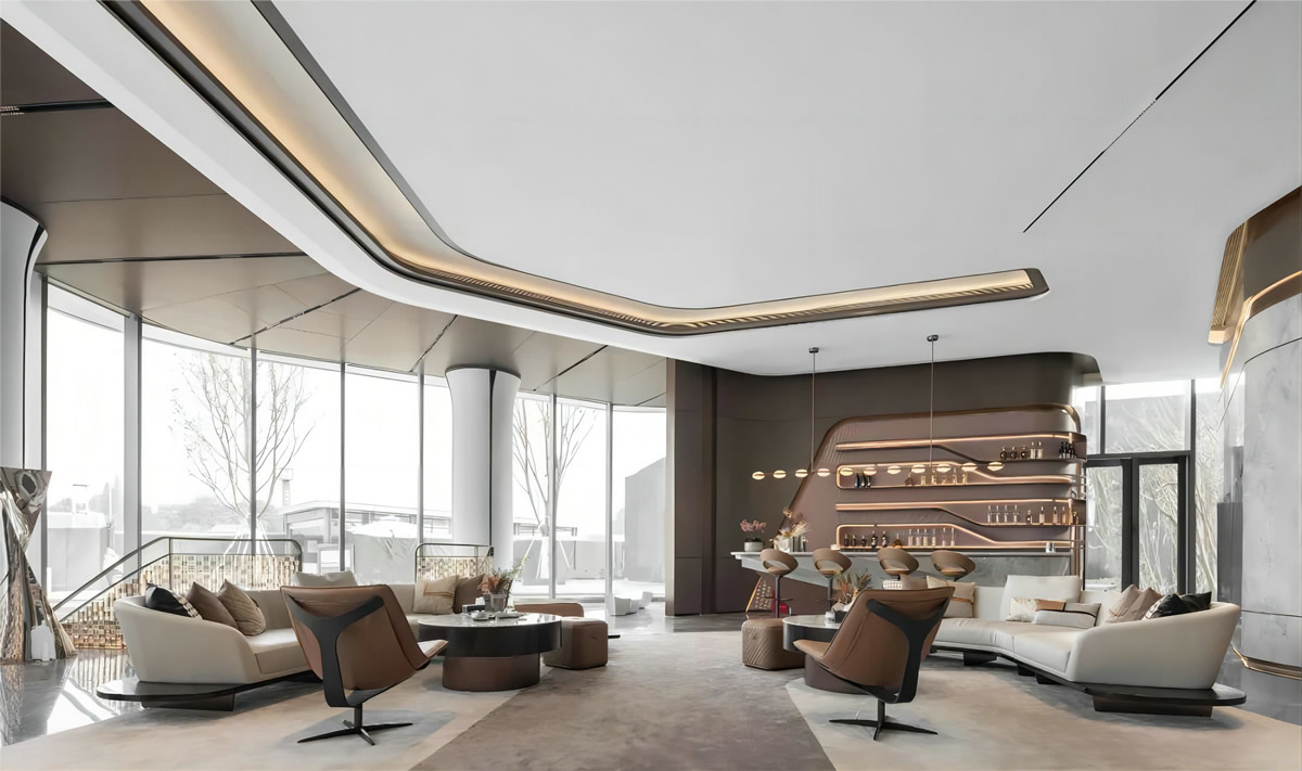 淮北·金街坊售樓部現(xiàn)代簡約裝飾裝修設(shè)計(jì)工程(圖4) 淮北·金街坊售樓部現(xiàn)代簡約裝飾裝修設(shè)計(jì)工程(圖4)