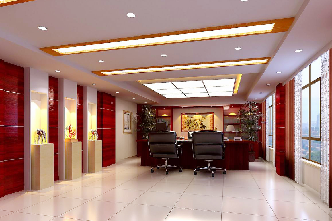 合肥華威電力3000平方辦公樓裝修設(shè)計(jì)(圖2) 董事長(zhǎng)室B+.jpg