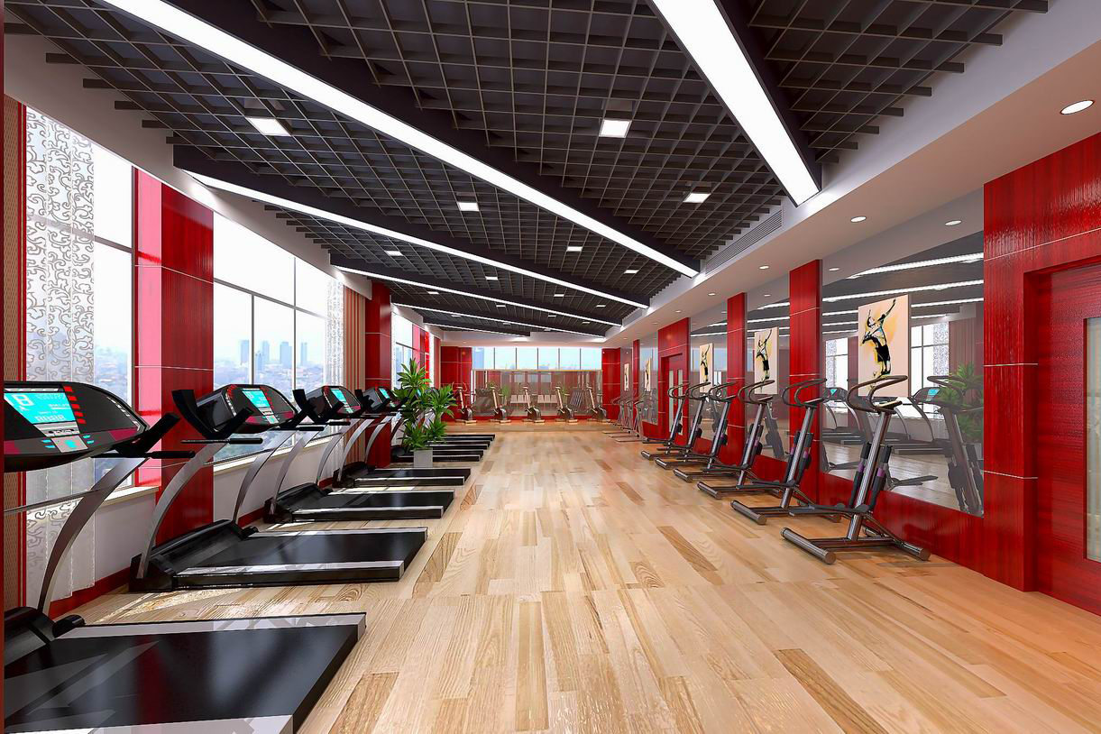 合肥華威電力3000平方辦公樓裝修設(shè)計(jì)(圖5) 健身房A+.jpg