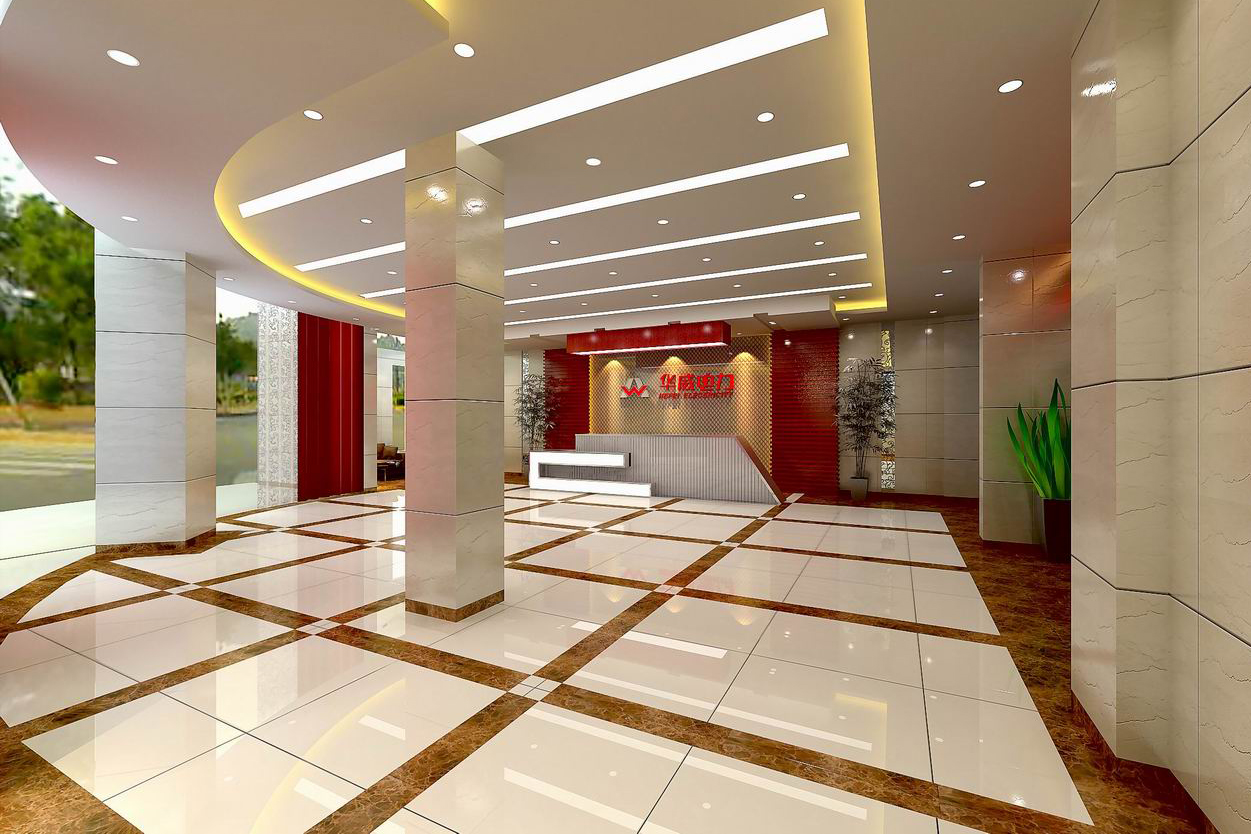 合肥華威電力3000平方辦公樓裝修設(shè)計(jì)(圖7) 門廳B+.jpg